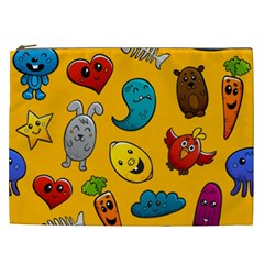 Graffiti Characters Seamless Ornament Cosmetic Bag (xxl) by Amaryn4rt