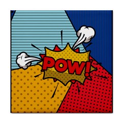 Pow Word Pop Art Style Expression Vector Face Towel by Amaryn4rt