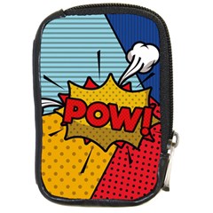 Pow Word Pop Art Style Expression Vector Compact Camera Leather Case by Amaryn4rt