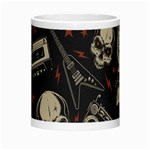 Grunge Seamless Pattern With Skulls Morph Mugs Center