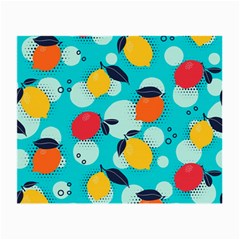 Pop Art Style Citrus Seamless Pattern Small Glasses Cloth (2 Sides) by Amaryn4rt