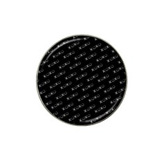 XOXO black and white pattern, kisses and love geometric theme Hat Clip Ball Marker (4 pack)