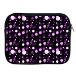 Purple, pink bokeh dots, asymmetric polka dot with modern twist Apple iPad 2/3/4 Zipper Cases Front