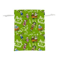 Seamless Pattern With Kids Lightweight Drawstring Pouch (m) by Amaryn4rt