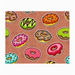 Doughnut Doodle Colorful Seamless Pattern Small Glasses Cloth (2 Sides) by Amaryn4rt