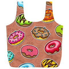 Doughnut Doodle Colorful Seamless Pattern Full Print Recycle Bag (xxxl)
