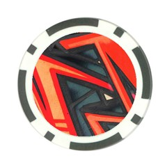 Graffiti Detail Wallpaper Texture Background Poker Chip Card Guard (10 Pack)