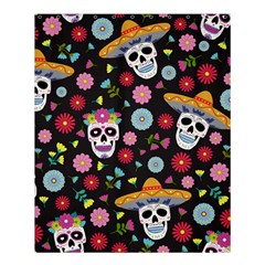 Day Dead Skull With Floral Ornament Flower Seamless Pattern Shower Curtain 60  X 72  (medium)  by Amaryn4rt