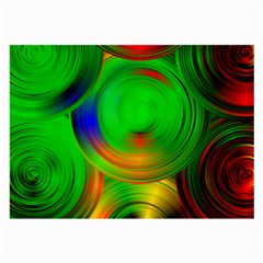 Pebbles In A Rainbow Pond Large Glasses Cloth (2 Sides)