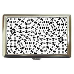 Black And White Ethnic Print Cigarette Money Case by dflcprintsclothing