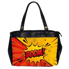 Explosion Boom Pop Art Style Oversize Office Handbag (2 Sides)