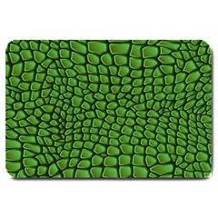 Seamless Pattern Crocodile Leather Large Doormat  by Amaryn4rt