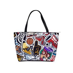 Vintage College Colorful Seamless Pattern Classic Shoulder Handbag by Amaryn4rt