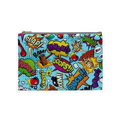 Comic Elements Colorful Seamless Pattern Cosmetic Bag (medium) by Amaryn4rt