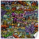 Graffiti Word Seamless Pattern Canvas 16  x 16  15.2 x15.41  Canvas - 1