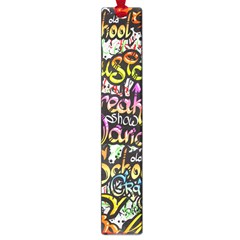 Graffiti Word Seamless Pattern Large Book Marks by Amaryn4rt