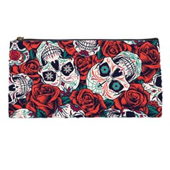 Vintage Day Dead Seamless Pattern Pencil Case by Amaryn4rt