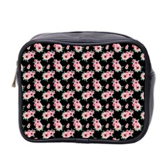 Floral Print Mini Toiletries Bag (two Sides) by Saptagram