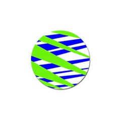 Abstract triangles pattern, dotted stripes, grunge design in light colors Golf Ball Marker (4 pack)