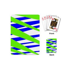 Abstract triangles pattern, dotted stripes, grunge design in light colors Playing Cards Single Design (Mini)