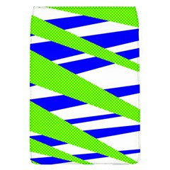 Abstract triangles pattern, dotted stripes, grunge design in light colors Removable Flap Cover (L)