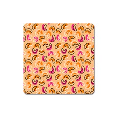 Beans Pattern Square Magnet by designsbymallika