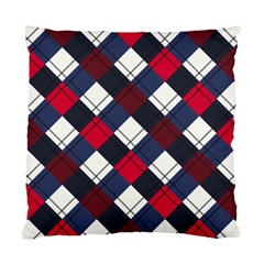 Checks Pattern Blue Red Standard Cushion Case (two Sides) by designsbymallika