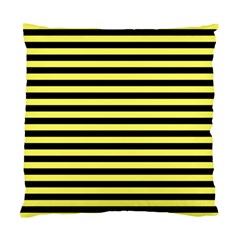 Wasp Stripes Pattern, Yellow And Black Lines, Bug Themed Standard Cushion Case (two Sides) by Casemiro