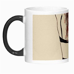 Sweetest Tease - Perfect Redhead Girl In Black Lingerie, Sensual Illustration Morph Mugs by Casemiro