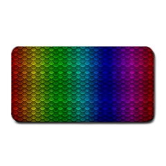 Rainbow Colored Scales Pattern, Full Color Palette, Fish Like Medium Bar Mats by Casemiro