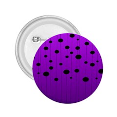 Two tone purple with black strings and ovals, dots. Geometric pattern 2.25  Buttons