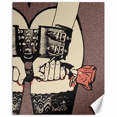 Flowers For The Submissive - Kinky Artwork, Naughty Illustration Canvas 16  X 20  by Casemiro