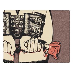 Flowers For The Submissive - Kinky Artwork, Naughty Illustration Double Sided Flano Blanket (large)  by Casemiro