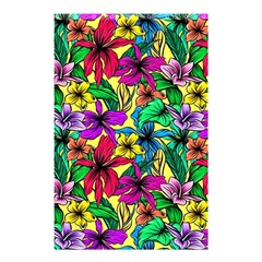 Hibiscus Flowers Pattern, Floral Theme, Rainbow Colors, Colorful Palette Shower Curtain 48  X 72  (small)  by Casemiro