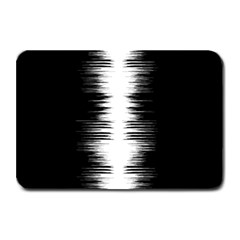 Black And White Noise, Sound Equalizer Pattern Plate Mats by Casemiro