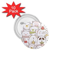 Cute-baby-animals-seamless-pattern 1 75  Buttons (10 Pack)