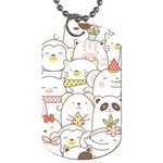 Cute-baby-animals-seamless-pattern Dog Tag (Two Sides) Front