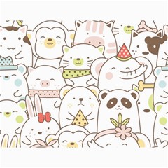 Cute-baby-animals-seamless-pattern Canvas 12  X 16 