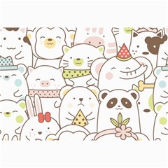 Cute-baby-animals-seamless-pattern Canvas 20  X 30 