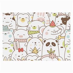 Cute-baby-animals-seamless-pattern Large Glasses Cloth