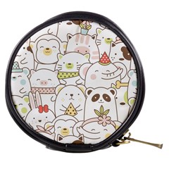 Cute-baby-animals-seamless-pattern Mini Makeup Bag