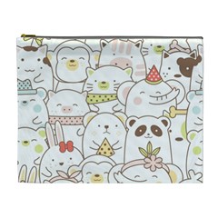 Cute-baby-animals-seamless-pattern Cosmetic Bag (xl)
