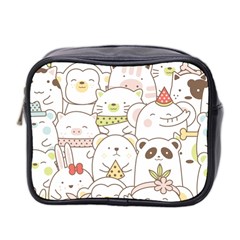 Cute-baby-animals-seamless-pattern Mini Toiletries Bag (two Sides)