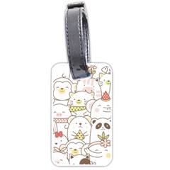 Cute-baby-animals-seamless-pattern Luggage Tag (one Side)