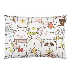 Cute-baby-animals-seamless-pattern Pillow Case (two Sides)