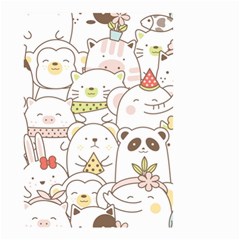 Cute-baby-animals-seamless-pattern Small Garden Flag (two Sides)