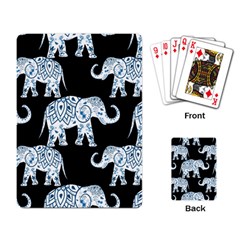 Elephant-pattern-background Playing Cards Single Design (rectangle) by Sobalvarro