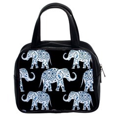 Elephant-pattern-background Classic Handbag (two Sides) by Sobalvarro