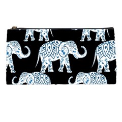 Elephant-pattern-background Pencil Case by Sobalvarro