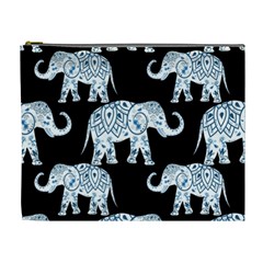 Elephant-pattern-background Cosmetic Bag (xl) by Sobalvarro